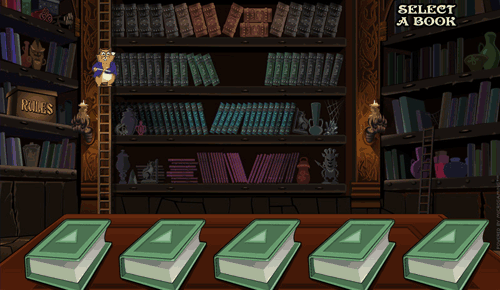 Magic Spell slot pick a book bonus screen Magic Spell slot pick a book bonus screen