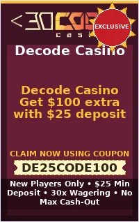 Decode Casino Get $100 extra with $25 deposit