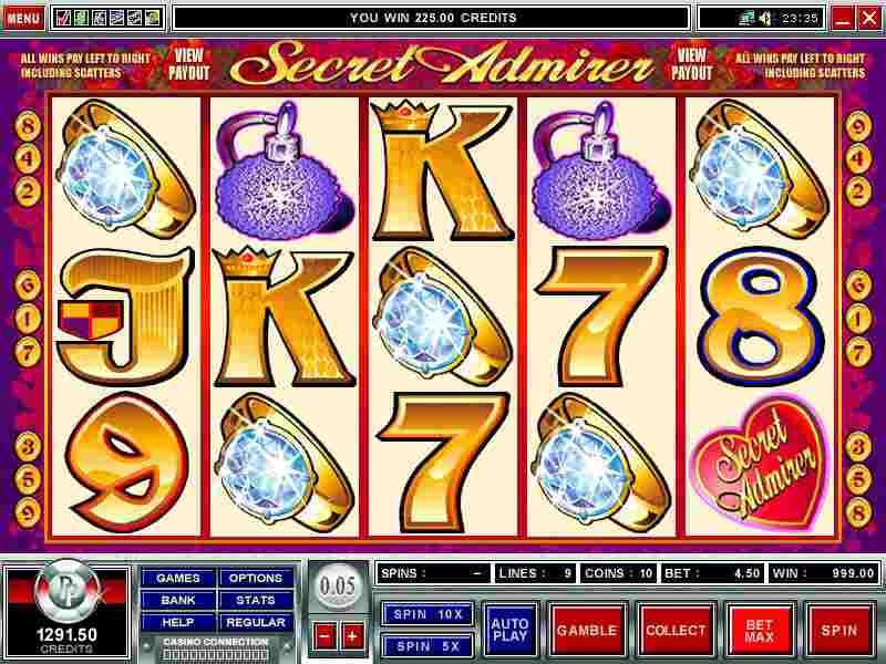 Winning screenshot for Secret Admirer Slot